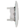 SKANDY Розетка 2-местная без заземления с защитными шторками 10А в сборе SK-R09W арктический белый IEK4