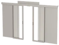 ITK by ZPAS Комплект дверей раздвижных холодного коридора 42U 1000мм серый