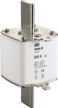 Плавкая вставка предохранителя ППНИ-39 габарит 3 500А IEK