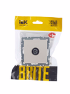BRITE Розетка TV проходная РТВ10-0-БрЖ жемчуг IEK7