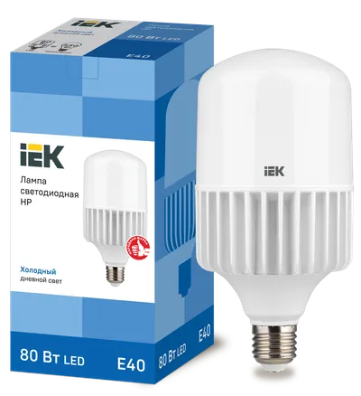 LED lamp HP 80W 230V 6500K E40 IEK is intended for use in lighting devices for external and internal lighting of industrial, commercial and domestic facilities.

Complies with the requirements of the Technical Regulations of the Customs Union TR TS 004/2011, TR TS 020/2011, IEC 62560, Decree of the Government of the Russian Federation of November 10, 2017 No. 1356.