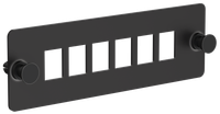 ITK Планка для 6-ти адаптеров оптических SC или LC-Duplex черная