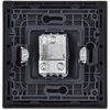 FORTE&PIANO TV socket through passage FP229M metal white IEK3
