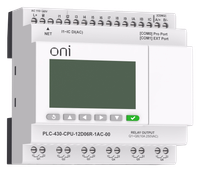 PLC 430 CPU module 12 DI 6 RO 220V ADC with ONI screen