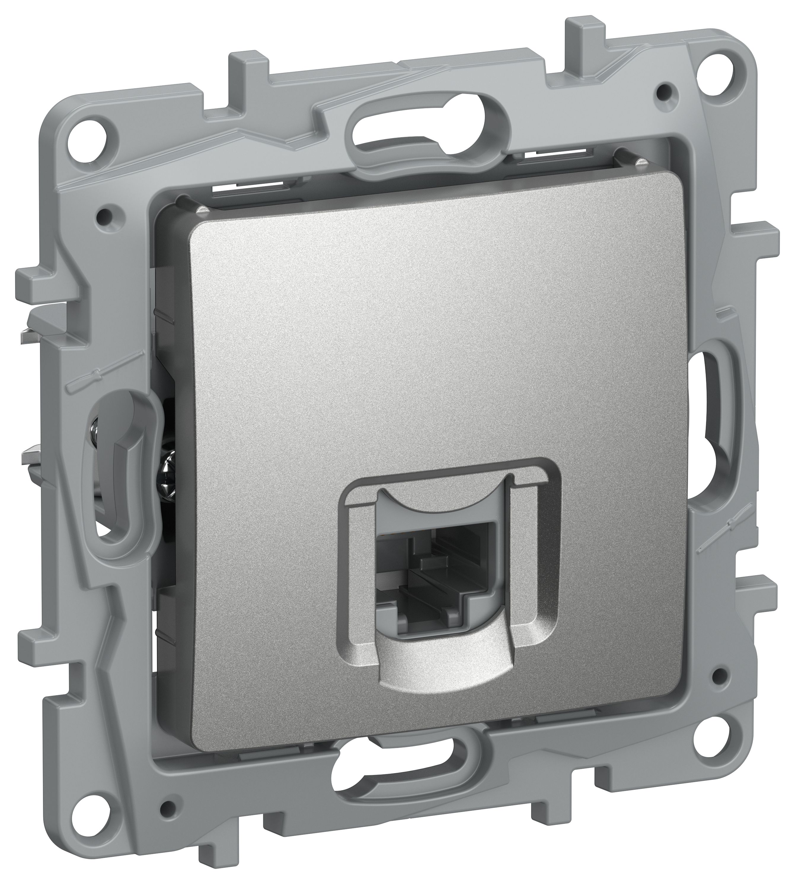 IEKETIKA Розетка компьютерная RJ45 категория 5Е UTP 6724411 алюминий IEK