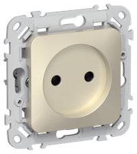 FLITE Розетка без заземления без защитных шторок 10А РС01-0-ФлШ шампань IEK