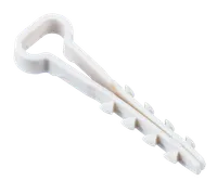 Дюбель-хомут 5х8мм для плоского кабеля нейлон белый (25шт/упак) IEK