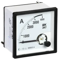 Ampermeter E47 3000/5A button accuracy 1,5 72x72mm