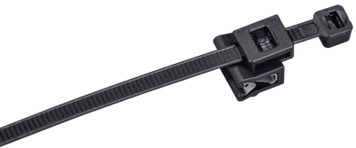 Clamp with edge clamps black 4.8x280mm IEK