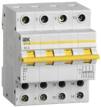 Three-position switch disconnector VRT-63 4P 63A IEK