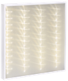 LIGHTING PRO Светильник светодиодный ДВО 2001 40Вт 3000К IP40 588х588мм Грильято микропризма IEK4