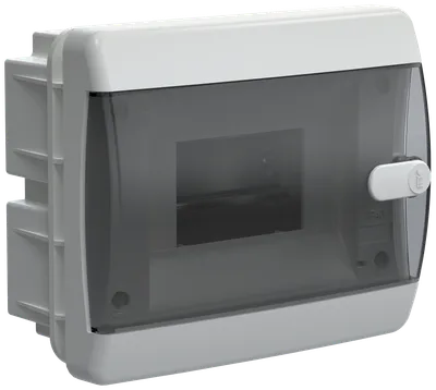 UNION Compact Корпус пластиковый ЩРВ-П-6 IP41 черная прозрачная дверь IEK