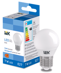 LED Globe G45 600lm 6500k E27 IEK