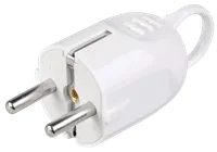 VPu12-01-ST Plug dismountable angled with grounding contact with a ring 16A white