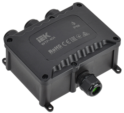 Коробка распределительная герметичная WTP-404 4 ввода IP68 IEK
