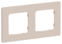 FLITE Рамка 2-местная РУ-2-К-ФлЛ льняной IEK