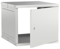 Шкаф настенный 19" 9U 600х650мм металлическая дверь серый GENERICA