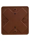 KM41219-05 pull box for surface installation 100x100x29 mm oak (6 terminal blocks 6mm2)2