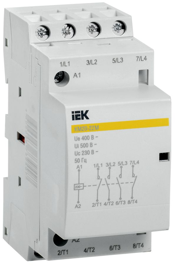 Контактор модульный КМ20-22М AC IEK (MKK11-20-22)