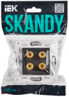 SKANDY Аудиорозетка 4-местная SK-A01G графит IEK1