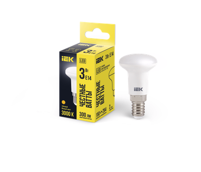 Лампа светодиодная R39 рефлектор 3Вт 230В 3000К E14 IEK
