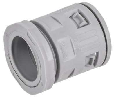 ELASTA Муфта вводная для гофрированных труб MVN32 IP40 серая IEK