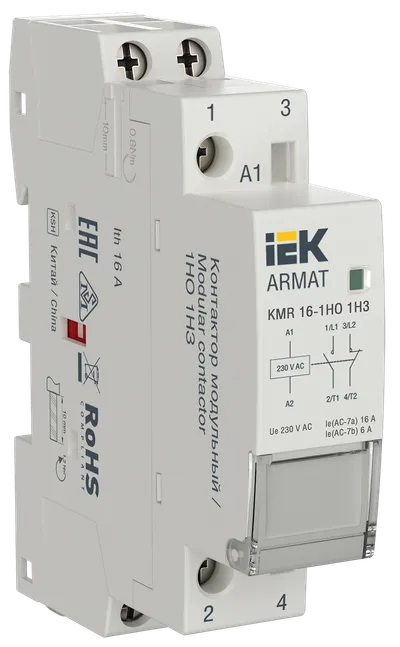 ARMAT Modular contactor KMR 16A 230V AC 1NO 1NC IEK