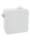 KM41256 junction box for exposed wiring 100x100x50 mm IP54 (RAL7035, 8 lead-ins, pop-top cap)2
