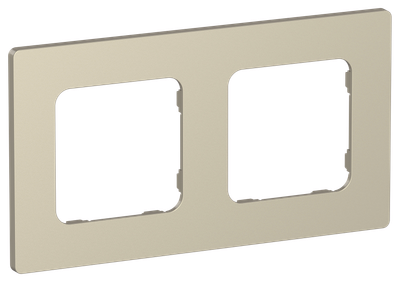 FLITE Рамка 2-местная РУ-2-К-ФлШ шампань IEK