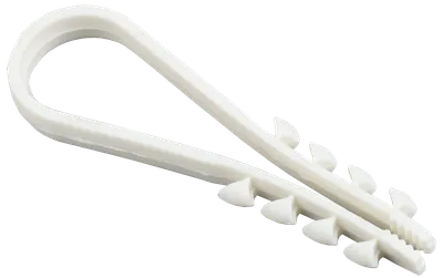Dowel clamps UT 11-18mm nylon white (100pcs.) IEK