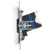 BRITE Розетка компьютерная RJ45 кат.6 РК11-БрБ белый IEK5