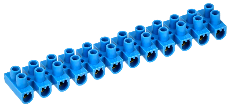 Screw-type terminal clips ZVI-10 2,5-6mm2 2x12steam IEK blue 