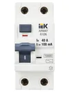 ARMAT Выключатель дифференциального тока R10N 2P 40А 100мА тип AC IEK1