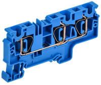 ARMAFIX Клемма пружинная CX6-3 BU 6мм2 трехконтактная синяя IEK