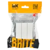 BRITE Выключатель 3-клавишный 10А ВС10-3-0-БрБ белый IEK1