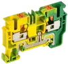 Колодка клеммная CP-PEN заземляющая 10мм2 желто-зеленая IEK0