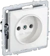BRITE Socket without ground without shutters 10A PC10-1-0-BrB white IEK0