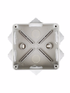 KM41233 pull box for surface installation 100x100x50 mm IP44 (RAL7035, 6 lead-ins)2