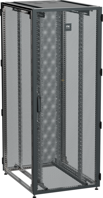 ITK by ZPAS Шкаф серверный 19" 45U 800х1000мм одностворчатые перфорированные двери черный РФ