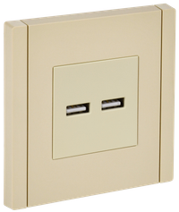 FORTE&PIANO Розетка USB A+A 3,1А FP449 ваниль IEK