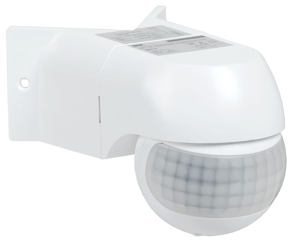 Датчик движения ДД-016 800Вт 180град 12м IP44 белый IEK (LDD11-016-800-001)