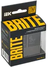 BRITE Bell button with indication for hotels 10А ВС10-1-9-BrTB dark bronze IEK1