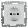 BRITE Socket with ground with shutters 16A PC14-1-0-BrB white IEK2