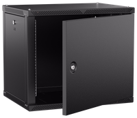 ITK LINEA W Шкаф настенный 9U 600х450мм дверь металл черный 2.0