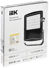 Прожектор светодиодный СДО 08-300 PRO 120град 5000К IP65 черный IEK1