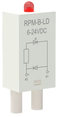 Модуль защиты для реле диод+светодиод 6-24В DC ONI