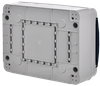 TEKFOR Корпус пластиковый КМПн-12 IP65 черная прозрачная дверь IEK4