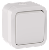 TORS Выключатель двухполюсный одноклавишный 10А IP55 TS311 белый IEK0