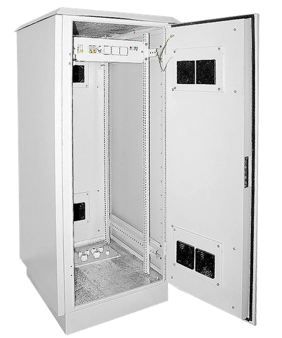 ITK Шкаф уличный 19" 33U 720x860, IP55 двустенный, металл передняя и задняя двери, серый