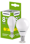 Лампа светодиодная G45 шар 8Вт 230В 3000К E14 GENERICA0